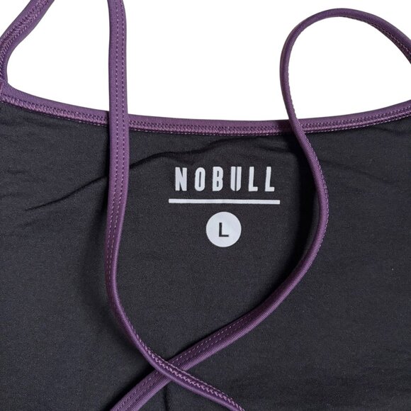 Nobull High-Neck Sports Bra (Purple) - Size Large - Picture 4 of 8